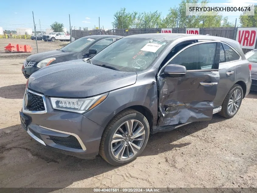 5FRYD3H5XHB004674 2017 Acura Mdx Technology Package