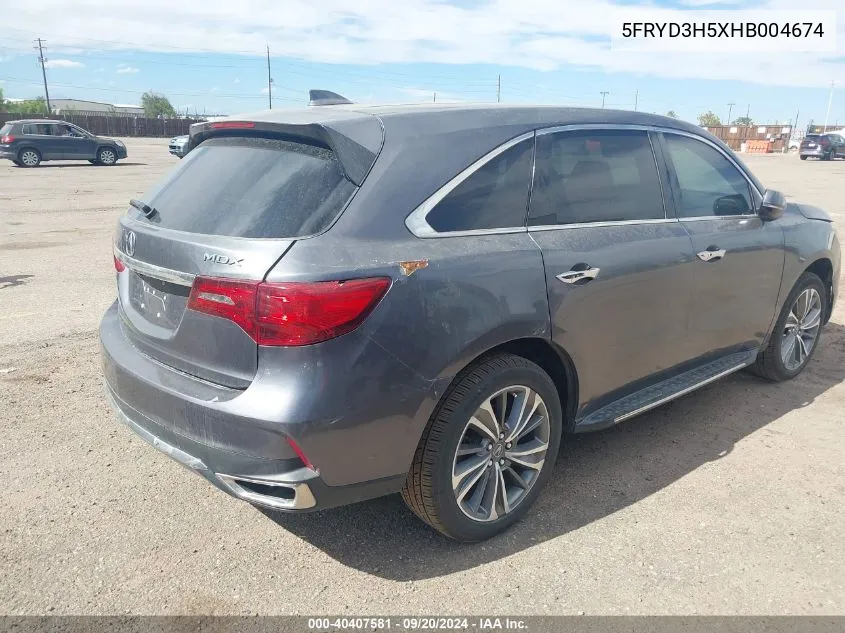 5FRYD3H5XHB004674 2017 Acura Mdx Technology Package