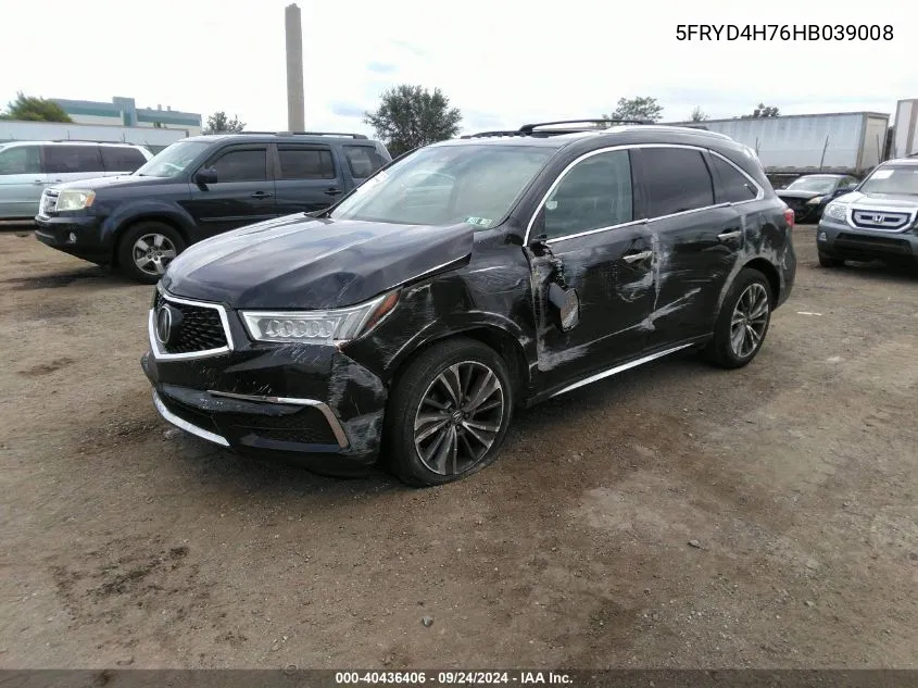 5FRYD4H76HB039008 2017 Acura Mdx Technology Entertainment Pkgs