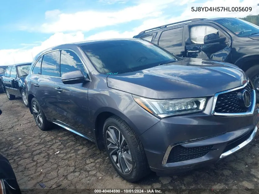 5J8YD4H57HL005609 2017 Acura Mdx Technology Package