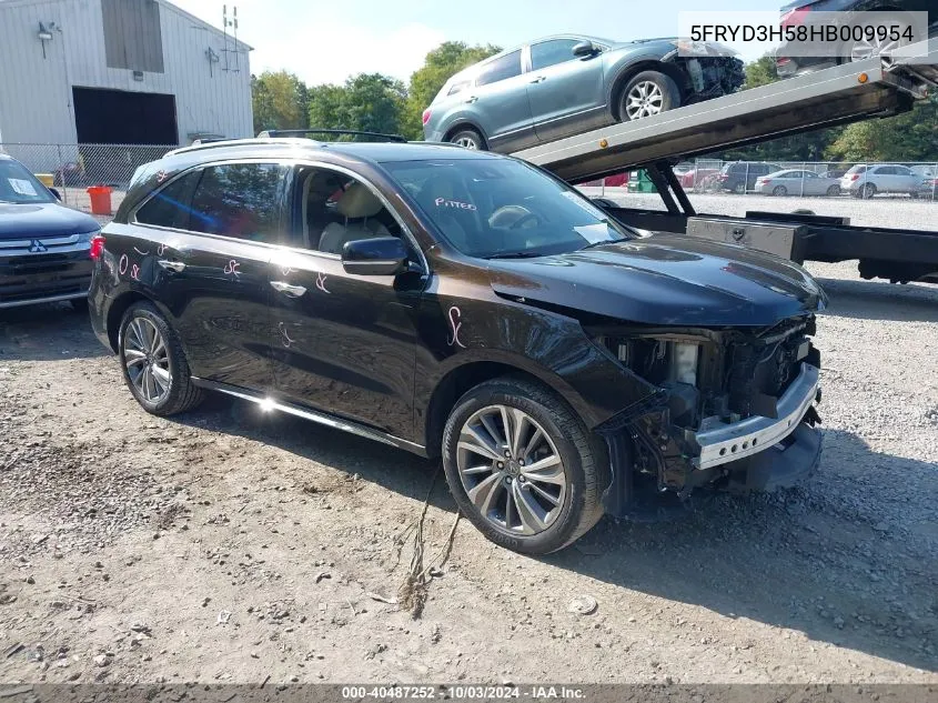 5FRYD3H58HB009954 2017 Acura Mdx Technology Package