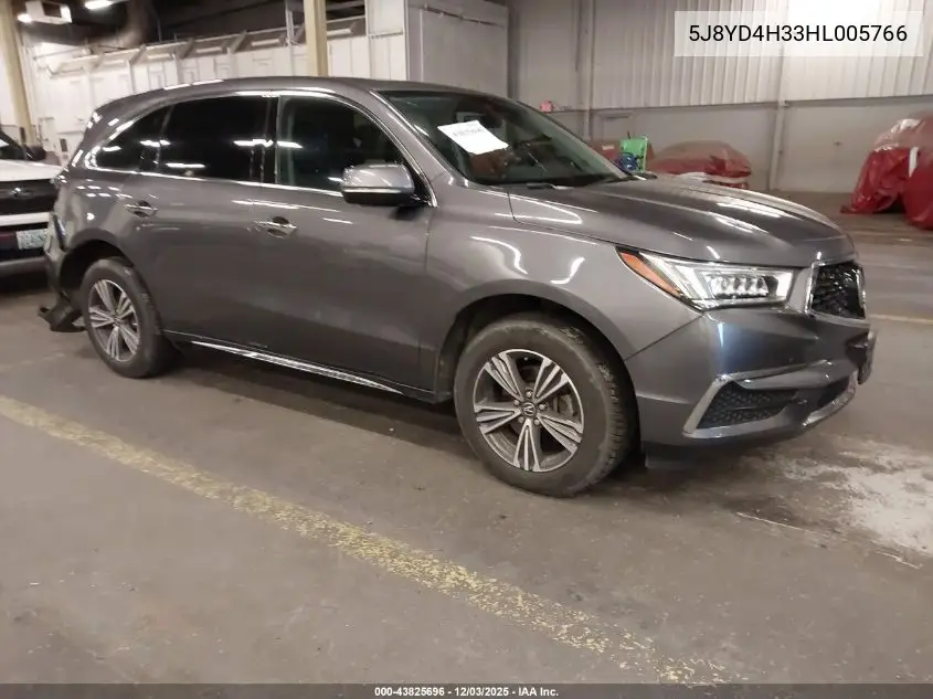 5J8YD4H33HL005766 2017 Acura Mdx