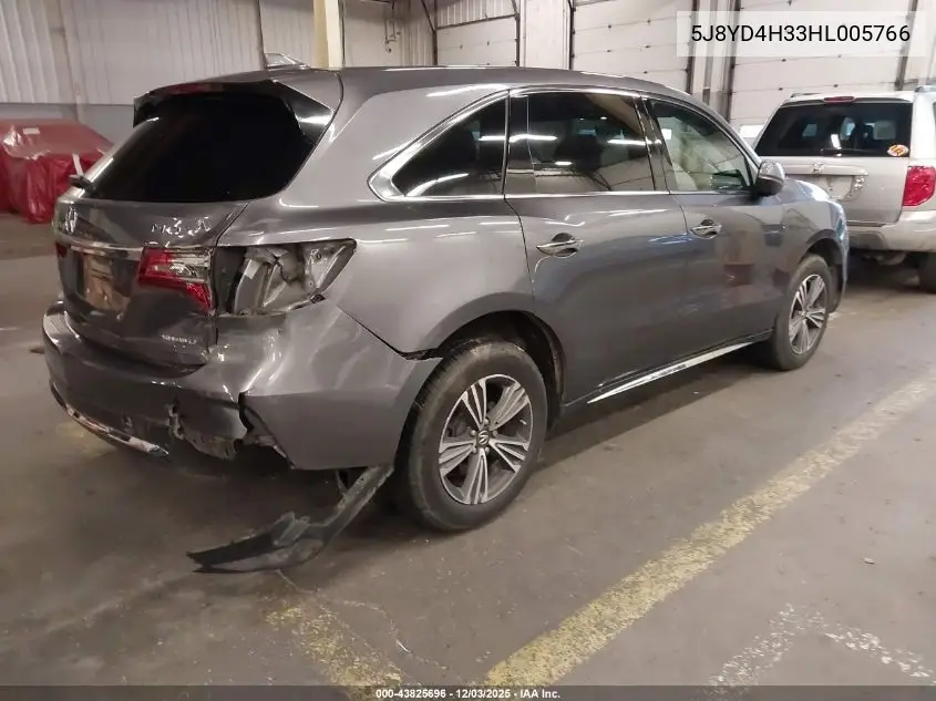 5J8YD4H33HL005766 2017 Acura Mdx