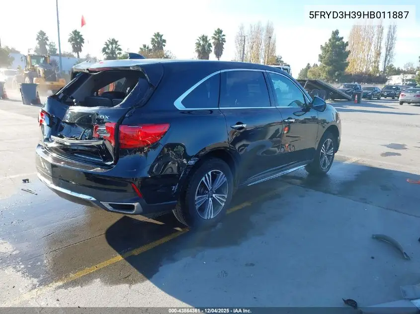 5FRYD3H39HB011887 2017 Acura Mdx