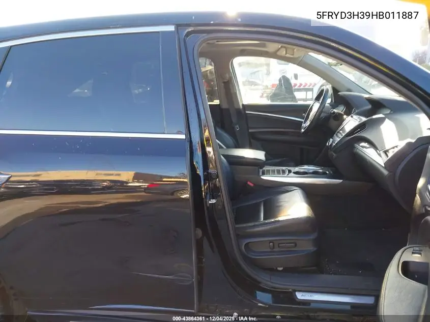 5FRYD3H39HB011887 2017 Acura Mdx