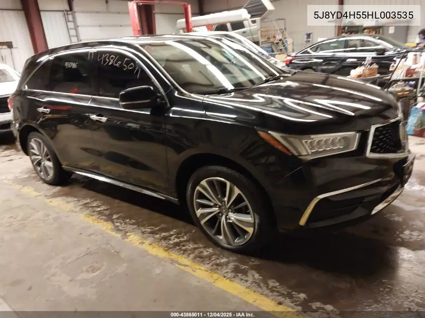 5J8YD4H55HL003535 2017 Acura Mdx Technology Package