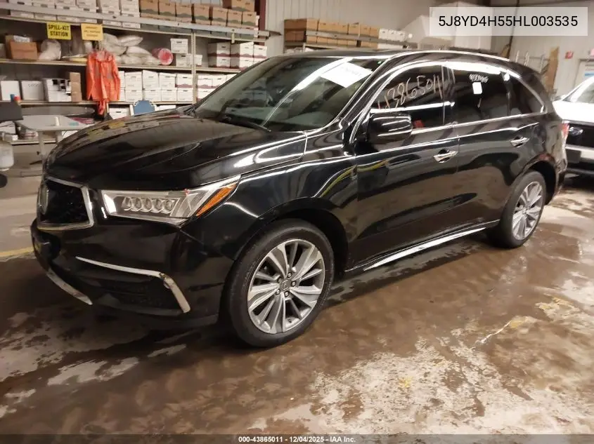 5J8YD4H55HL003535 2017 Acura Mdx Technology Package