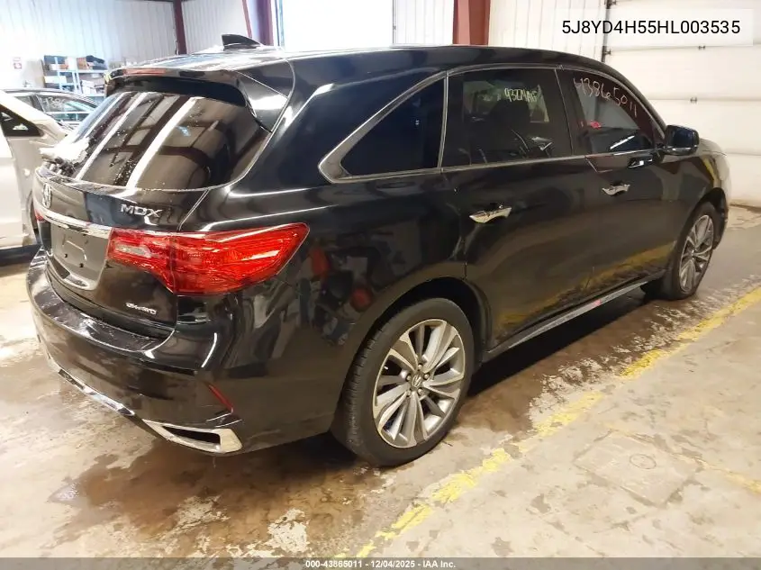 5J8YD4H55HL003535 2017 Acura Mdx Technology Package