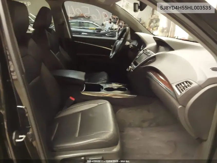 5J8YD4H55HL003535 2017 Acura Mdx Technology Package