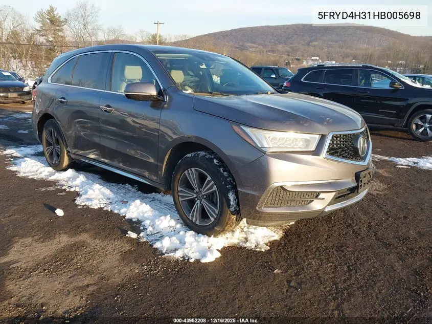 5FRYD4H31HB005698 2017 Acura Mdx