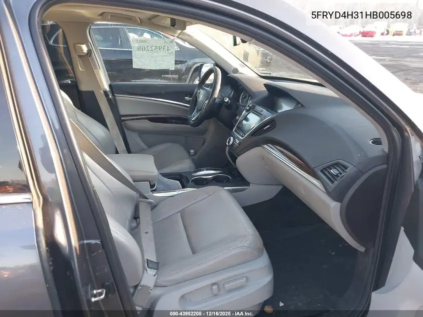 5FRYD4H31HB005698 2017 Acura Mdx