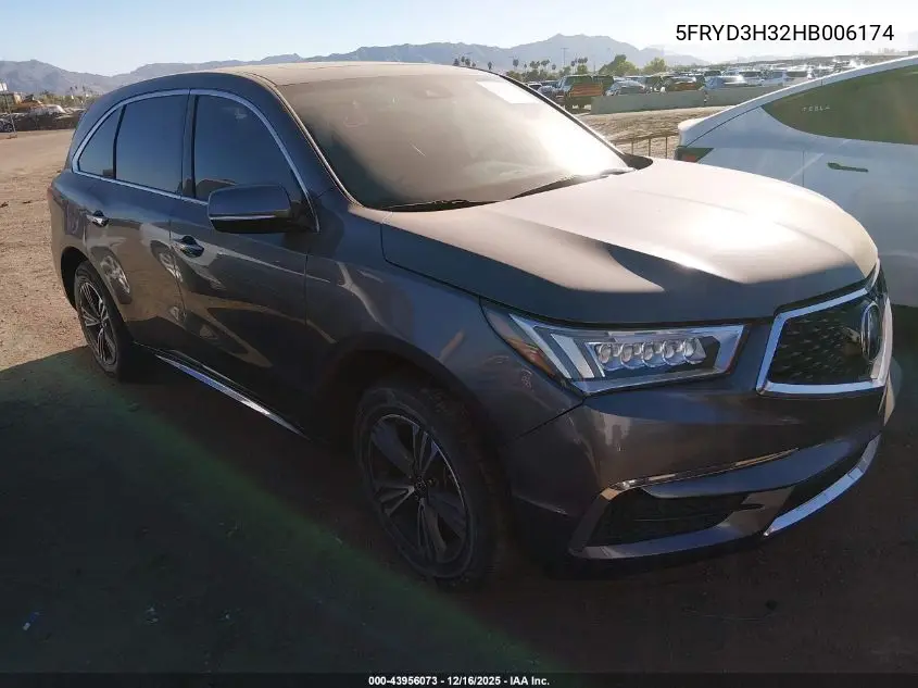 5FRYD3H32HB006174 2017 Acura Mdx