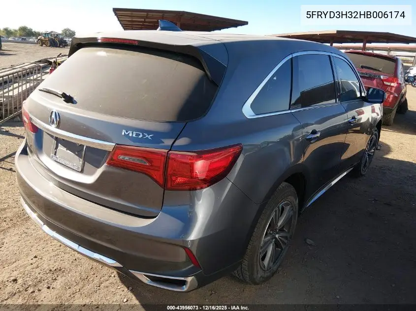 5FRYD3H32HB006174 2017 Acura Mdx