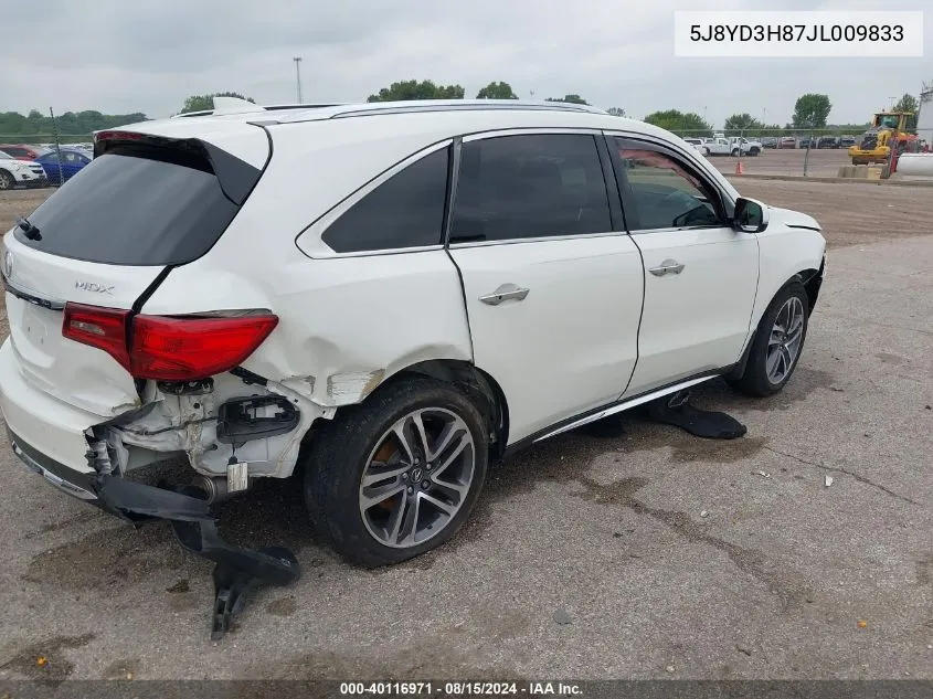 5J8YD3H87JL009833 2018 Acura Mdx Advance Package