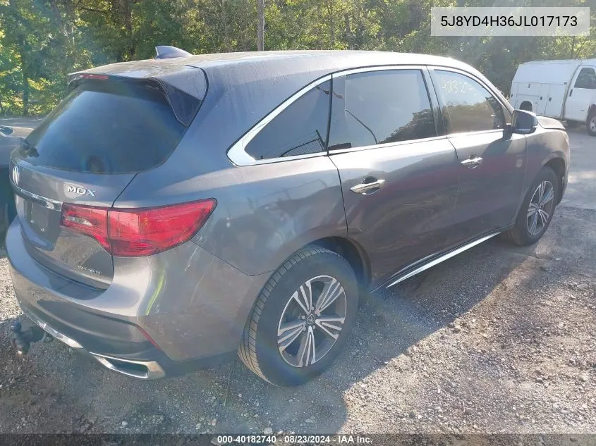 5J8YD4H36JL017173 2018 Acura Mdx