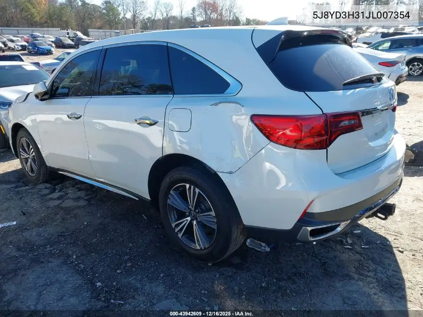 5J8YD3H31JL007354 2018 Acura Mdx