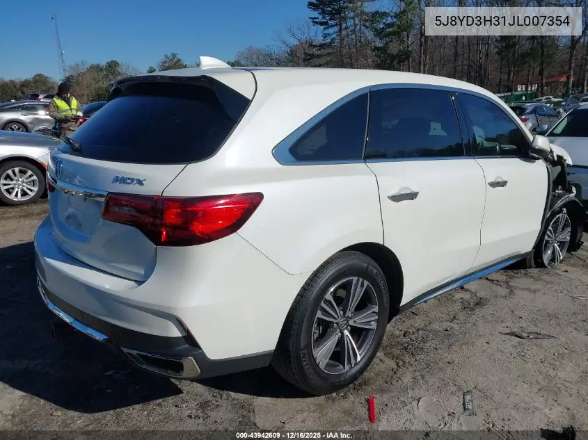 5J8YD3H31JL007354 2018 Acura Mdx