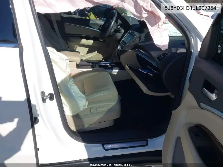 5J8YD3H31JL007354 2018 Acura Mdx