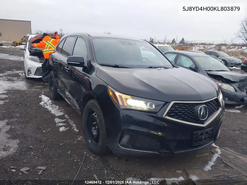 5J8YD4H00KL803879 2019 Acura Mdx