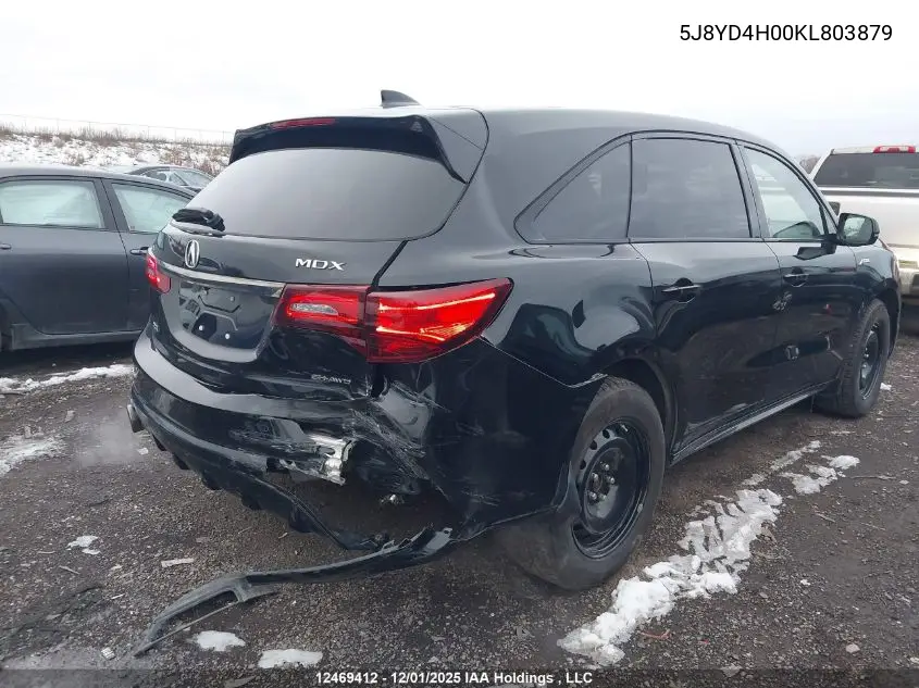 5J8YD4H00KL803879 2019 Acura Mdx