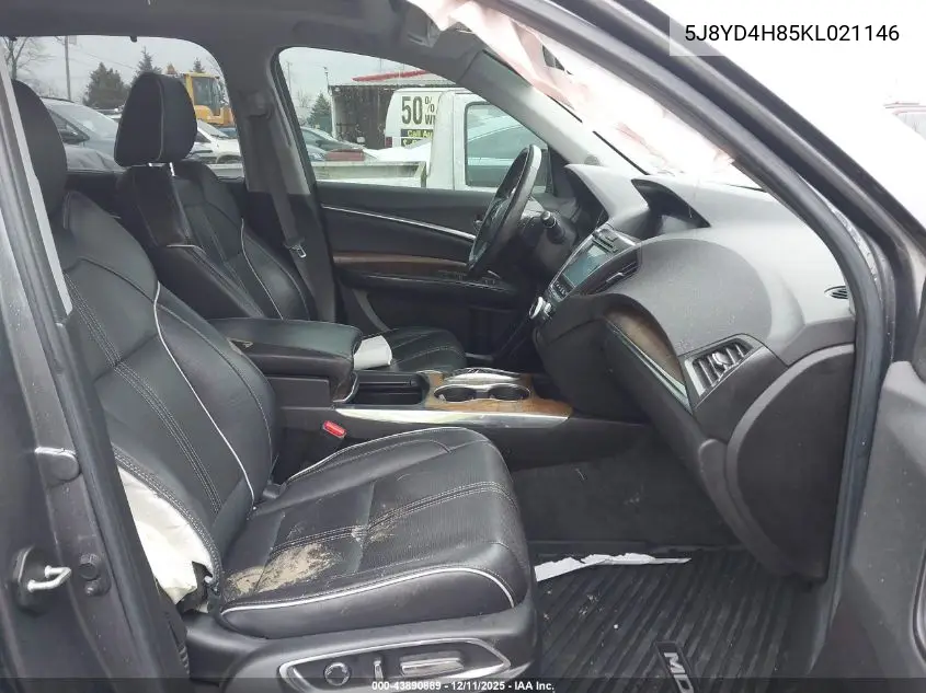 5J8YD4H85KL021146 2019 Acura Mdx Advance Pkg