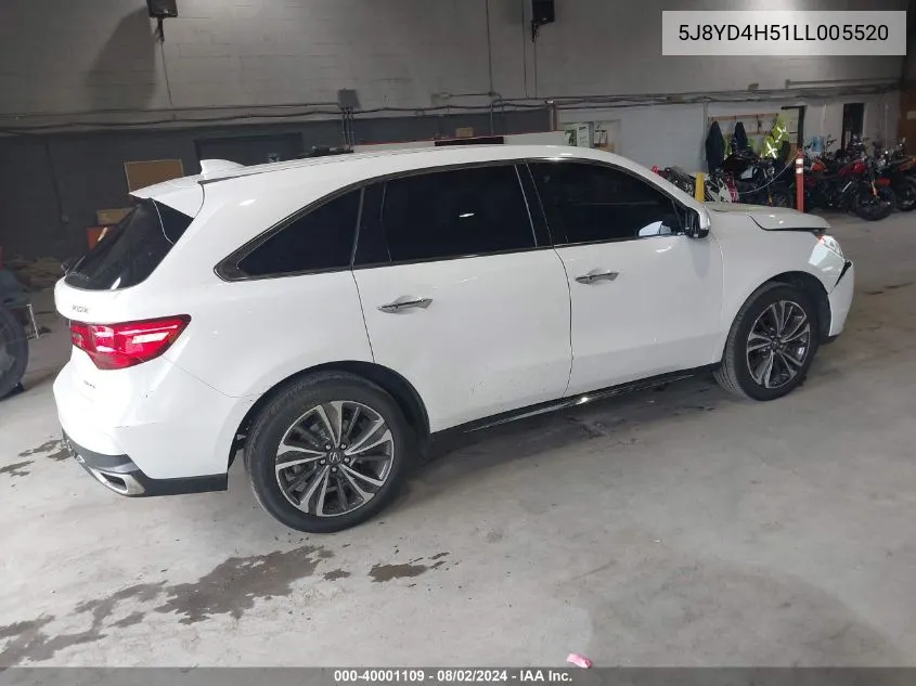 5J8YD4H51LL005520 2020 Acura Mdx Technology Pkg