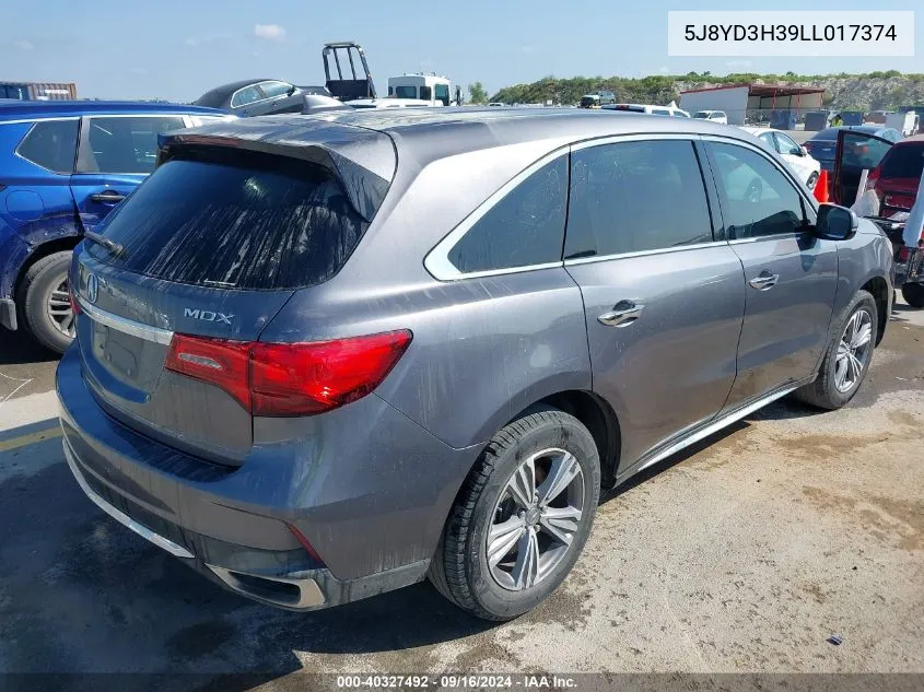 5J8YD3H39LL017374 2020 Acura Mdx Standard