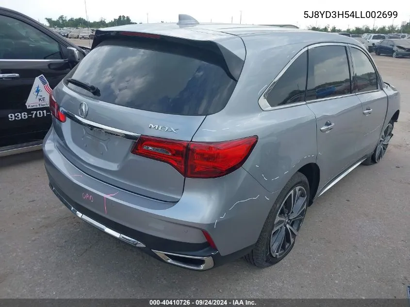 5J8YD3H54LL002699 2020 Acura Mdx Technology