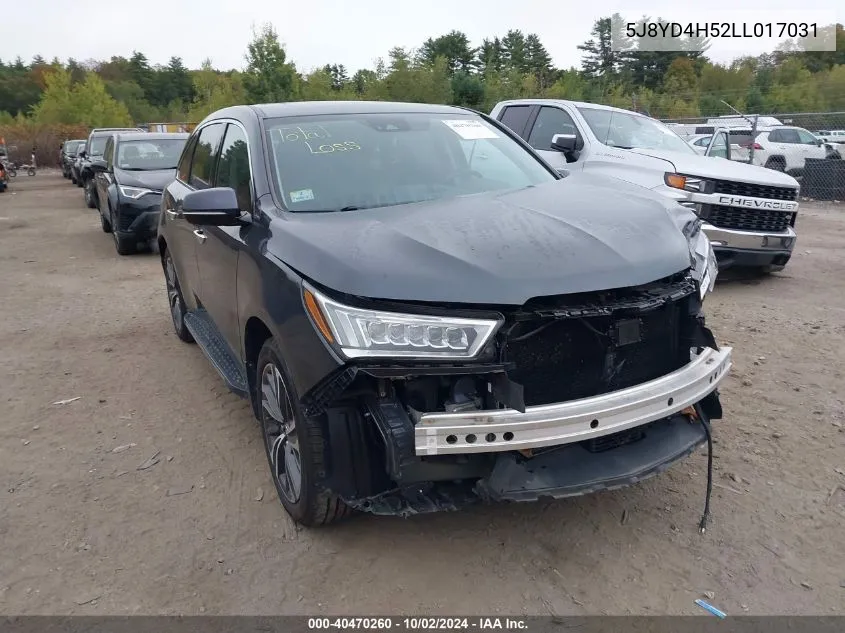 5J8YD4H52LL017031 2020 Acura Mdx Technology Package