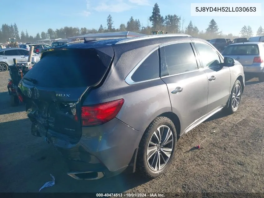 5J8YD4H52LL030653 2020 Acura Mdx Technology