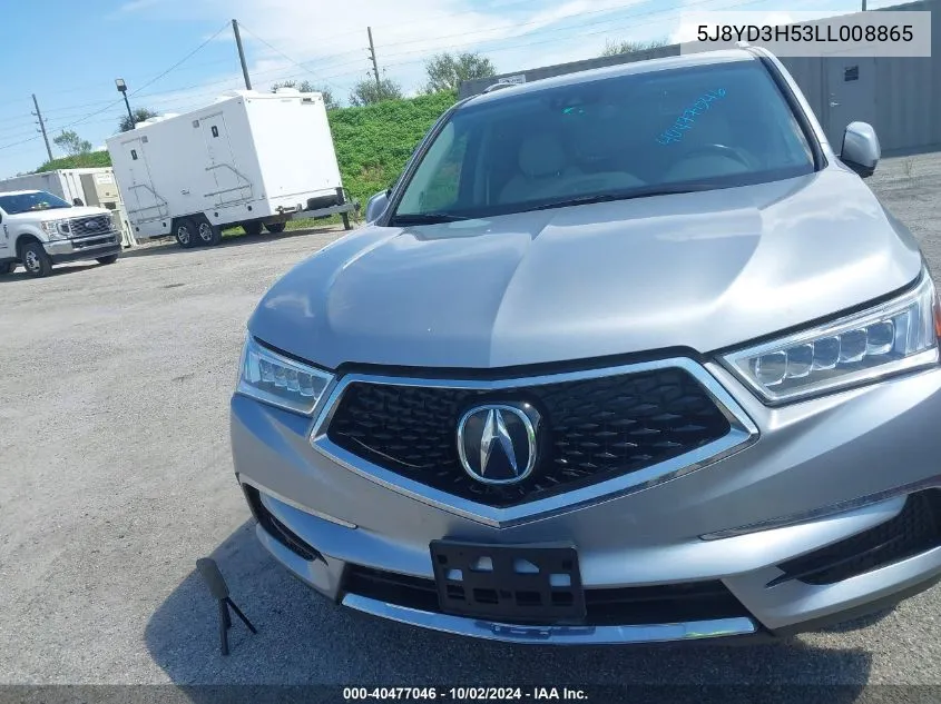 5J8YD3H53LL008865 2020 Acura Mdx Technology Package