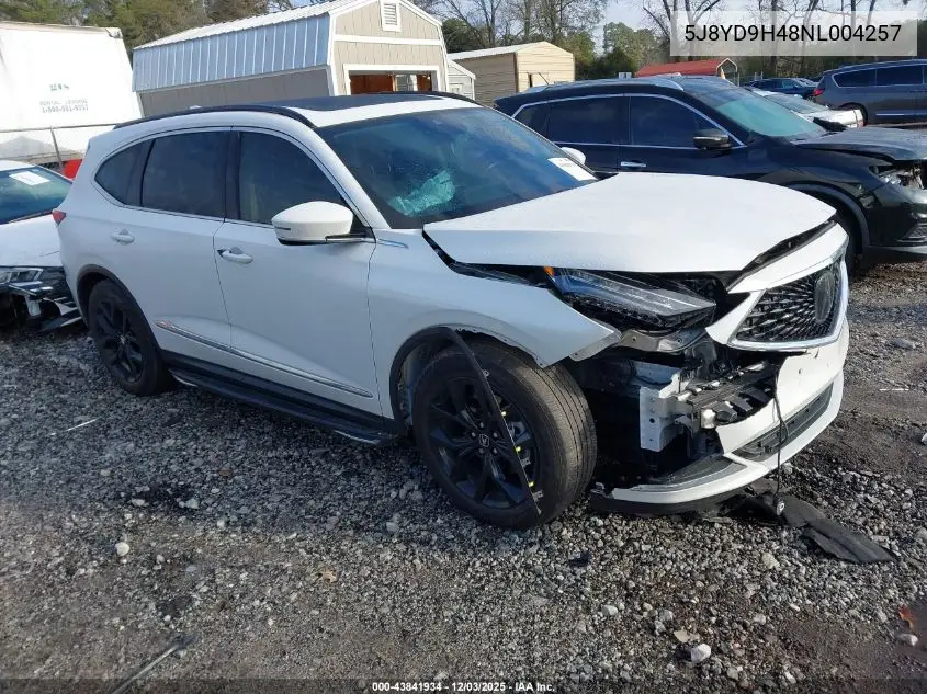 5J8YD9H48NL004257 2022 Acura Mdx Technology Package