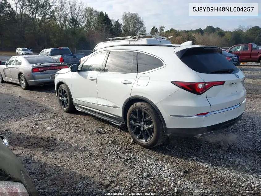 5J8YD9H48NL004257 2022 Acura Mdx Technology Package