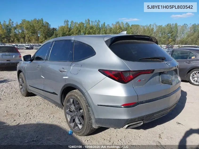 5J8YE1H05PL803542 2023 Acura Mdx