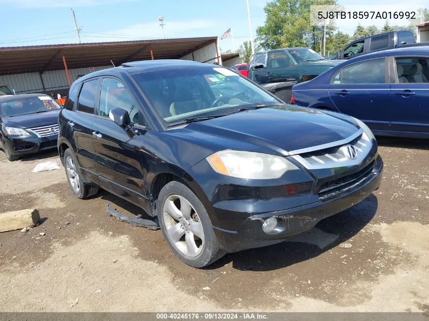 5J8TB18597A016992 2007 Acura Rdx Technology