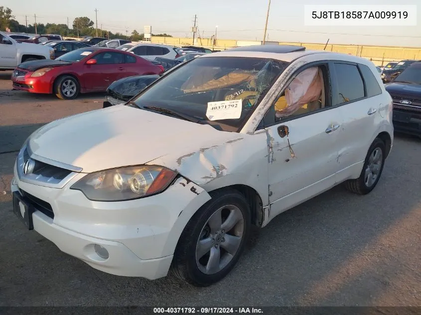 5J8TB18587A009919 2007 Acura Rdx