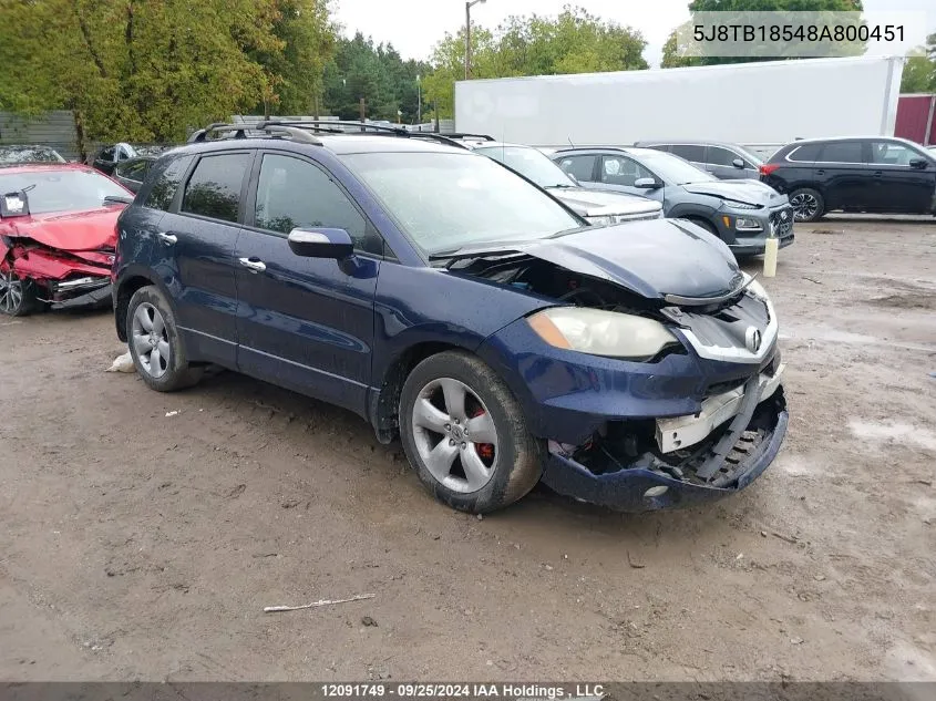 5J8TB18548A800451 2008 Acura Rdx