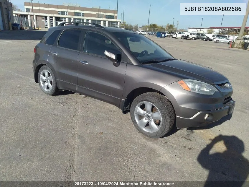 5J8TB18208A802686 2008 Acura Rdx