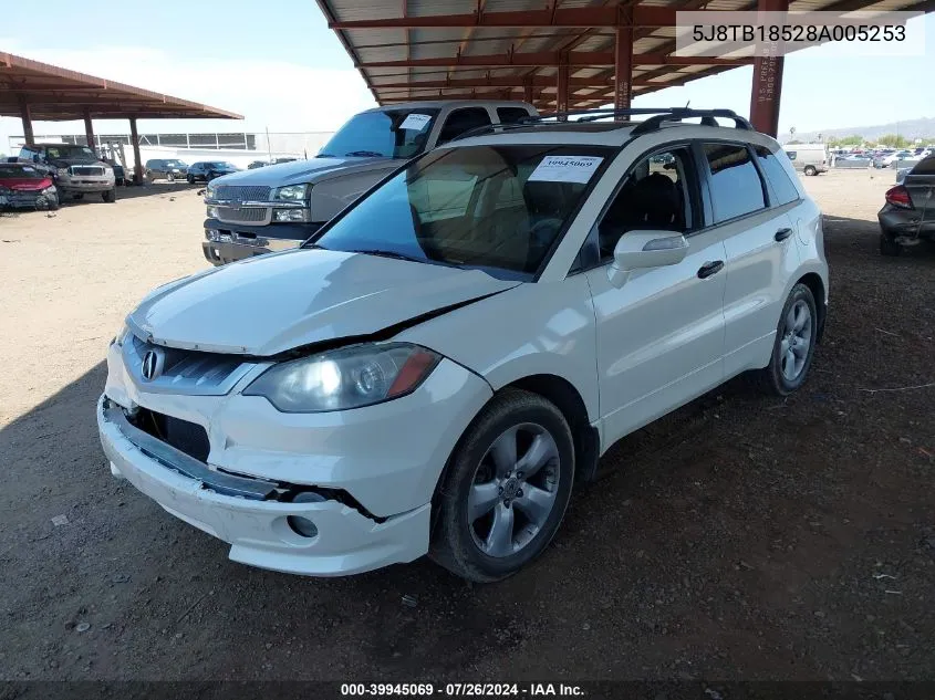 5J8TB18528A005253 2008 Acura Rdx