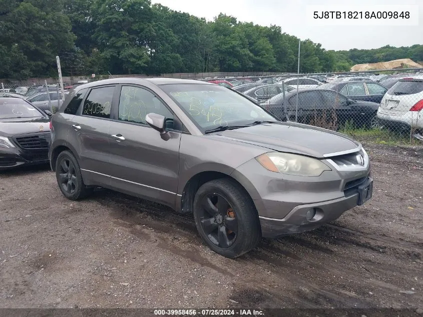 5J8TB18218A009848 2008 Acura Rdx