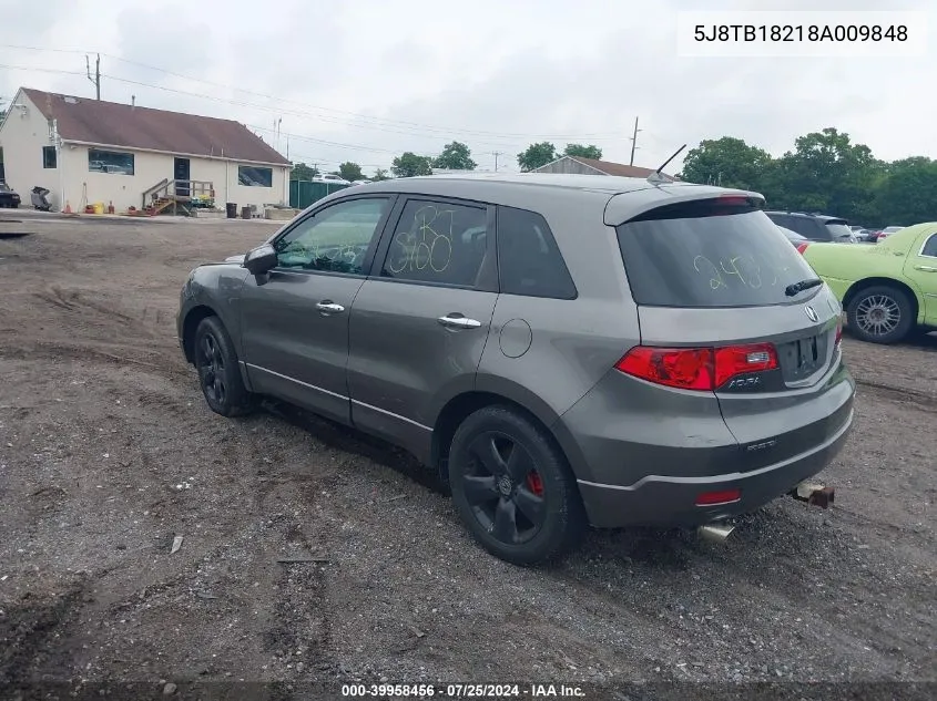 5J8TB18218A009848 2008 Acura Rdx