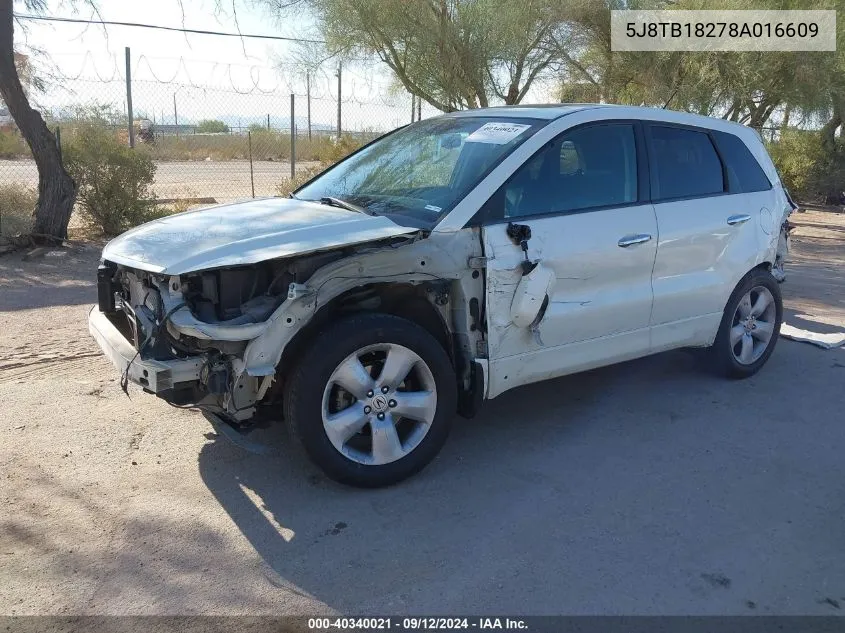 5J8TB18278A016609 2008 Acura Rdx