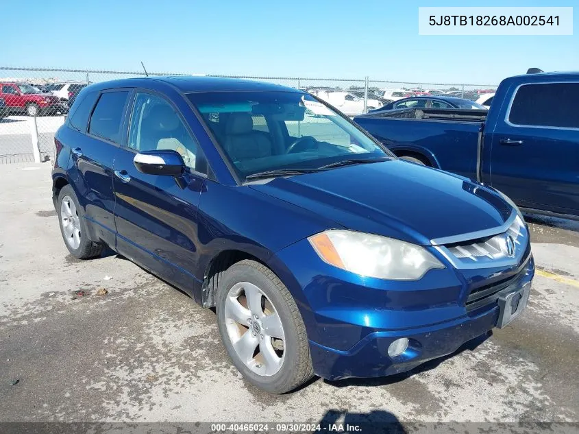 5J8TB18268A002541 2008 Acura Rdx