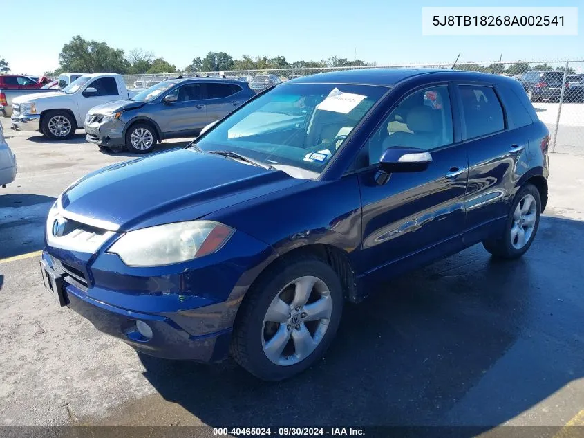 5J8TB18268A002541 2008 Acura Rdx