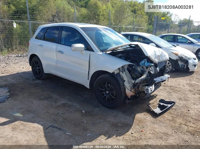 5J8TB18208A003281 2008 Acura Rdx