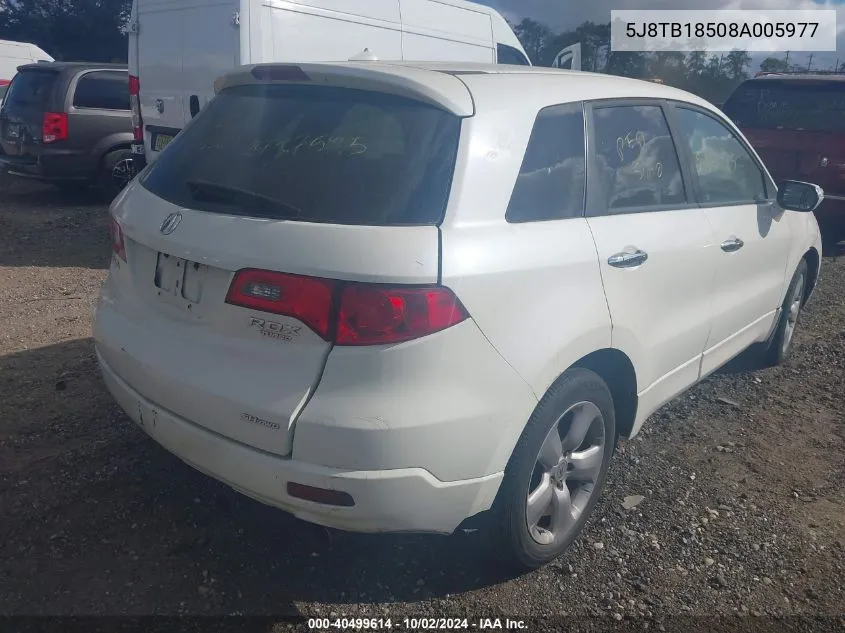 5J8TB18508A005977 2008 Acura Rdx