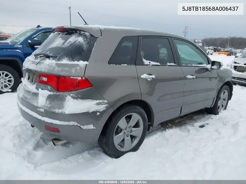 5J8TB18568A006437 2008 Acura Rdx