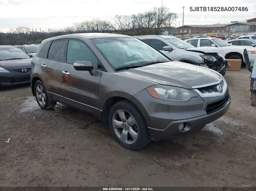 5J8TB18528A007486 2008 Acura Rdx