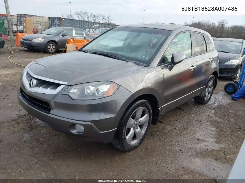 5J8TB18528A007486 2008 Acura Rdx
