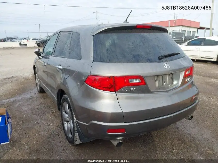 5J8TB18528A007486 2008 Acura Rdx